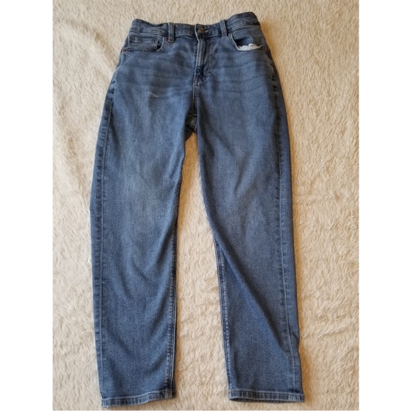 American Eagle Outfitters Denim - American Eagle Outfitters Blue Straight Mom Jeans 2 short